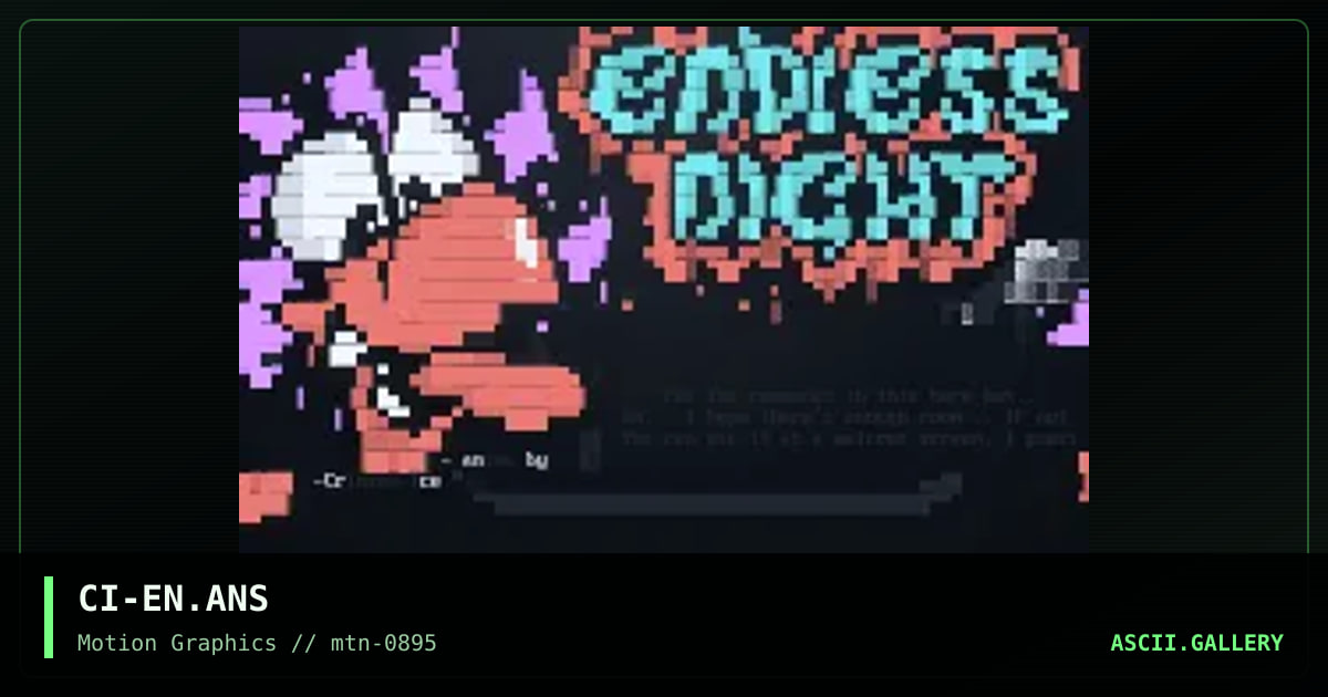 Endless Night Logo, by crimson ice, 1995