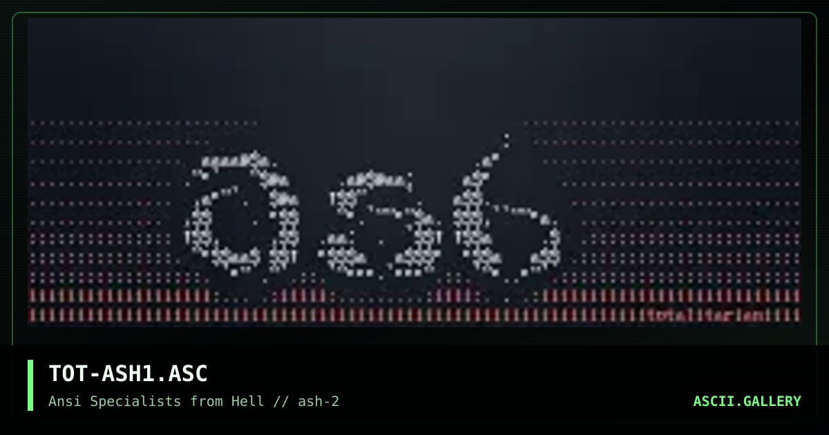 ash logo, by totalitarian, 1996