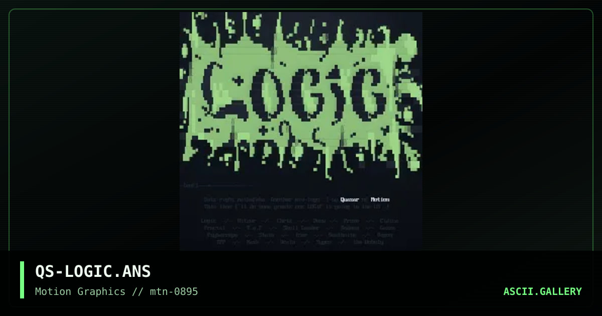 LOGiC / #trax ;), by quasar, 1995