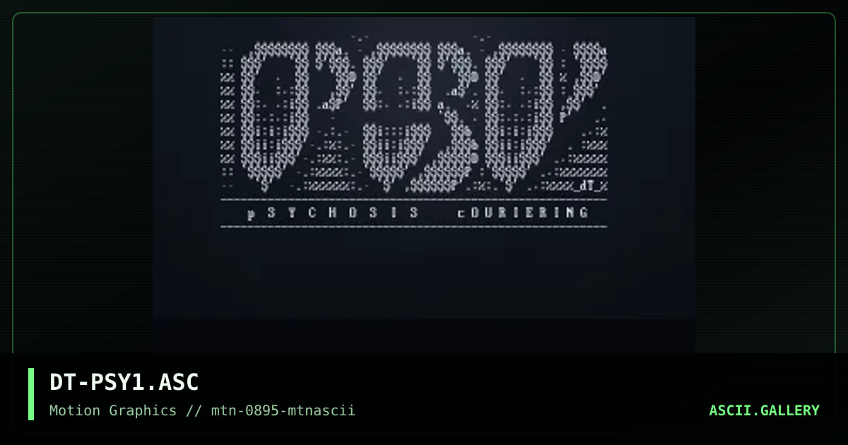 Psychosis Couiering, by defiant, 1995