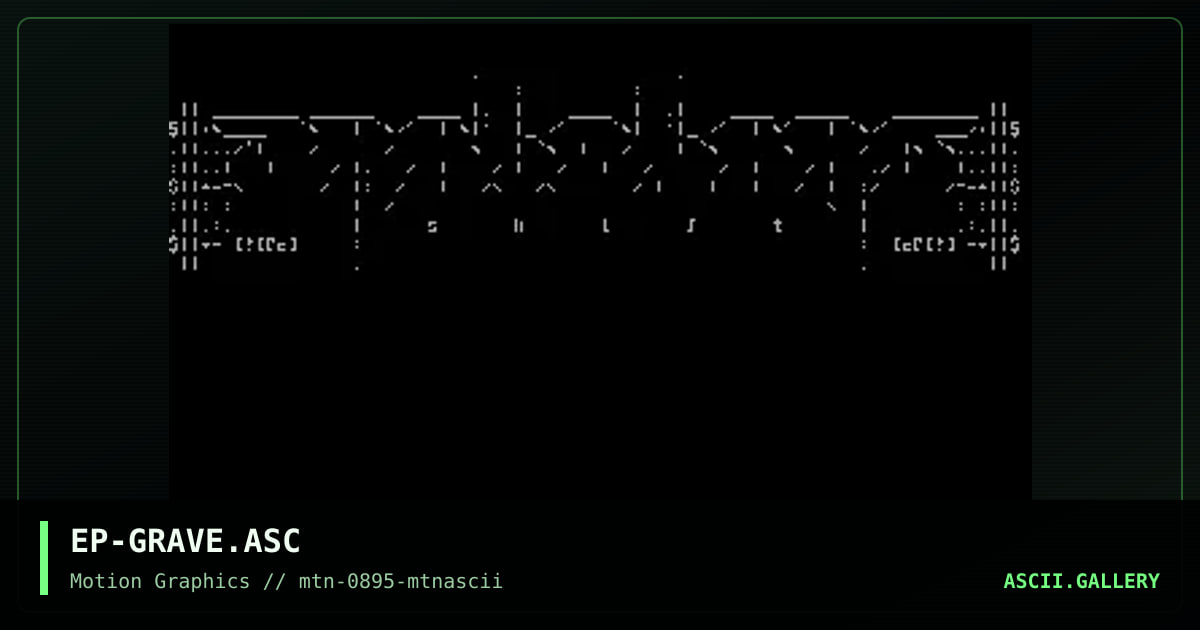 Graveyard Shift Ascii, by epidemic, 1995