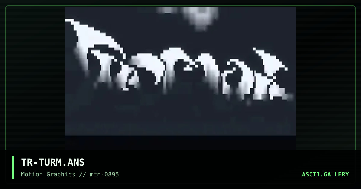 Turmoil Ansi Promo, by tripe, 1995