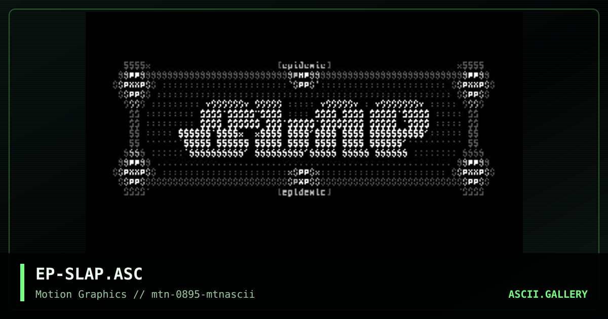 Slap Logo, by epidemic, 1995