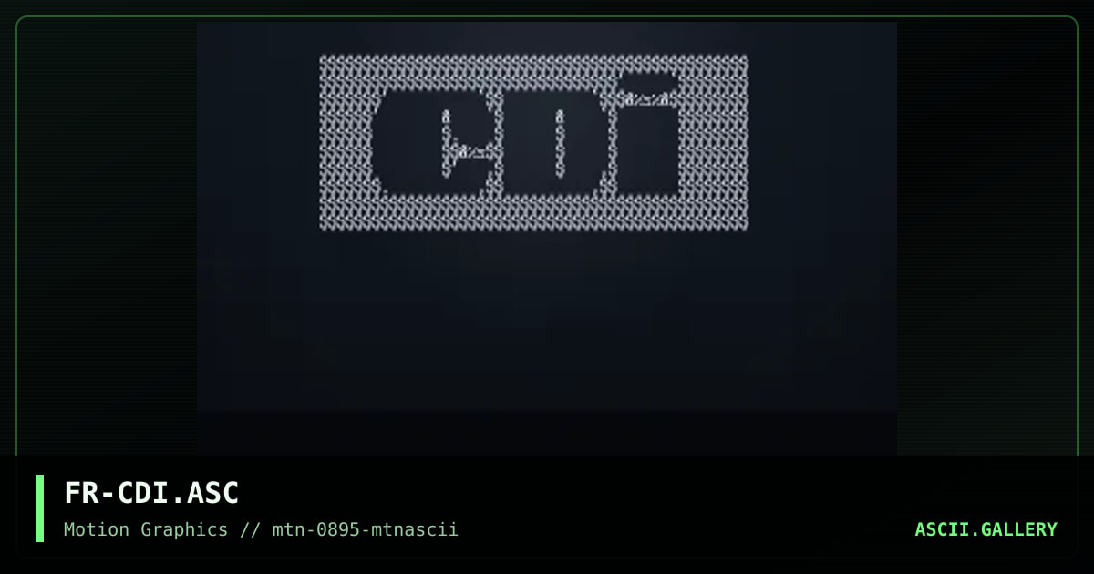 CDI Logo, by fractal, 1995