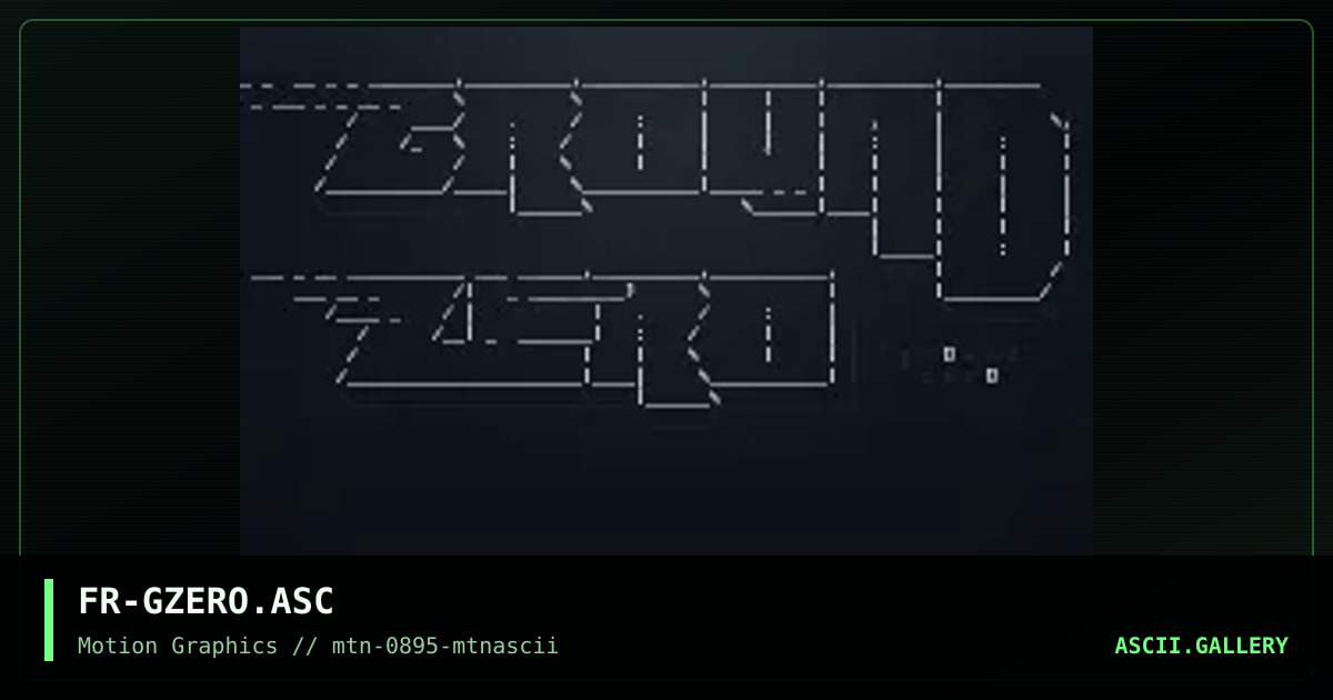Ground Zero, by fractal, 1995