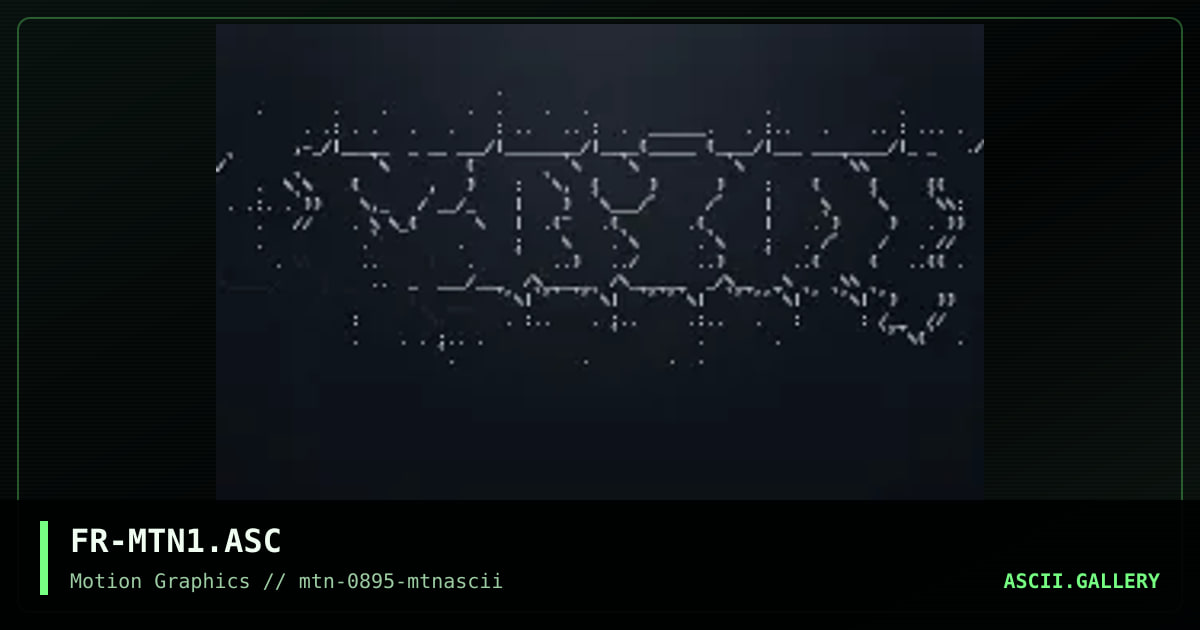 Motion Promo, by fractal, 1995