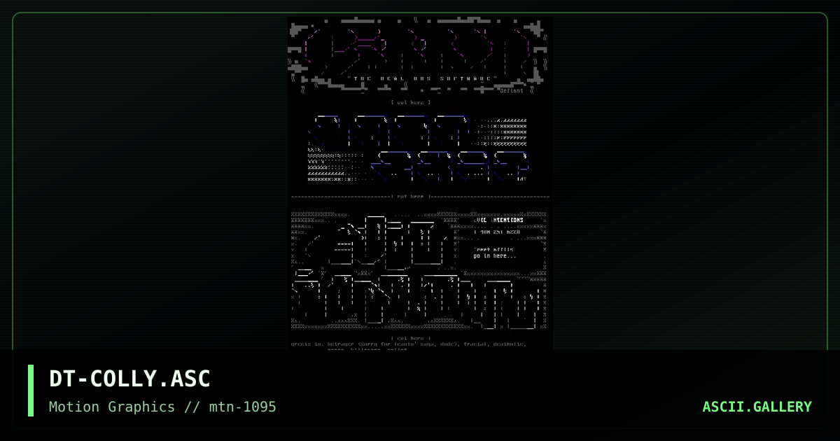 Ascii Colly!, by defiant, 1995