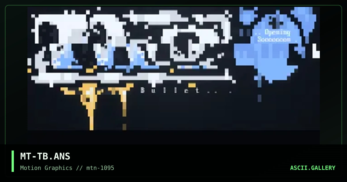 The Bullet, by mantazz, 1995