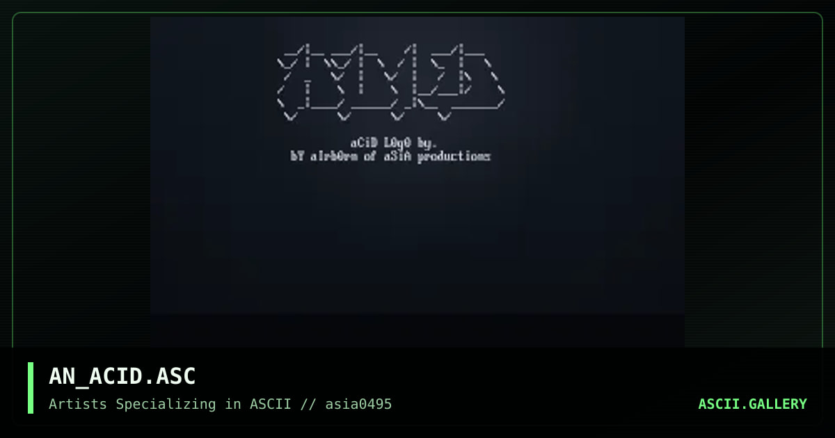Acid Logo, by airborn, 1995