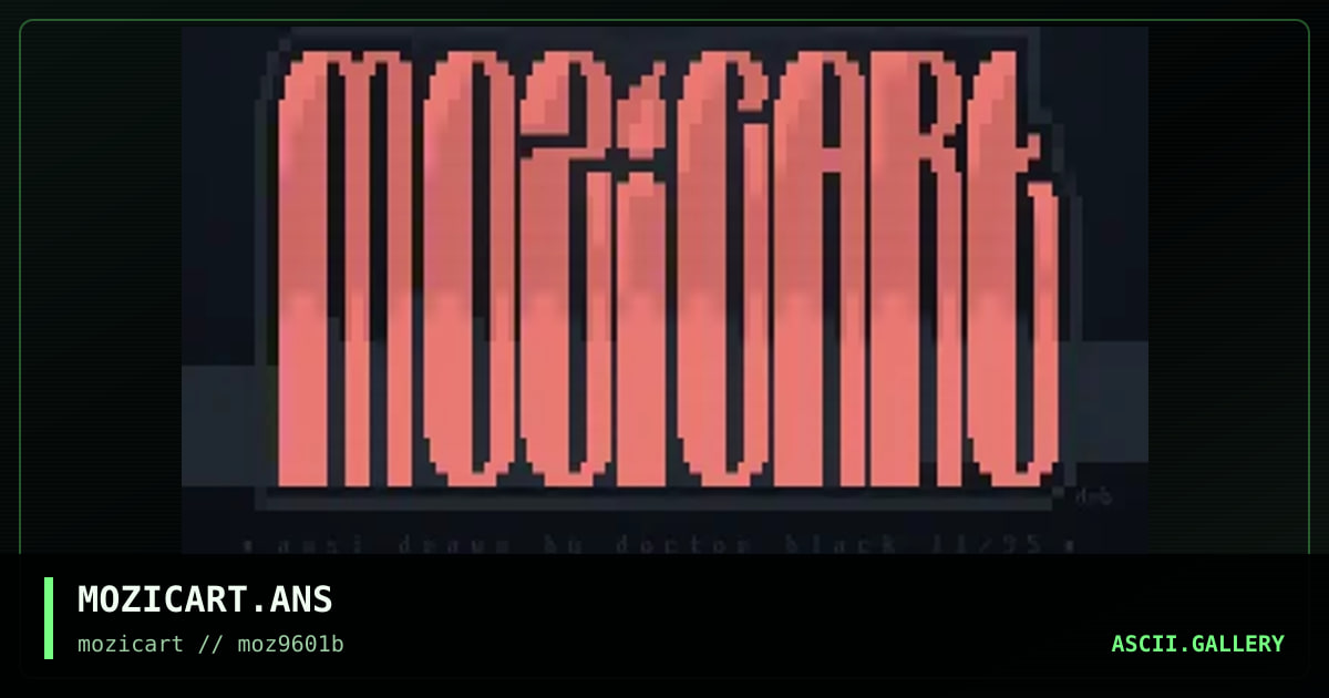 MOZICART.ANS, by doctor black, 1996
