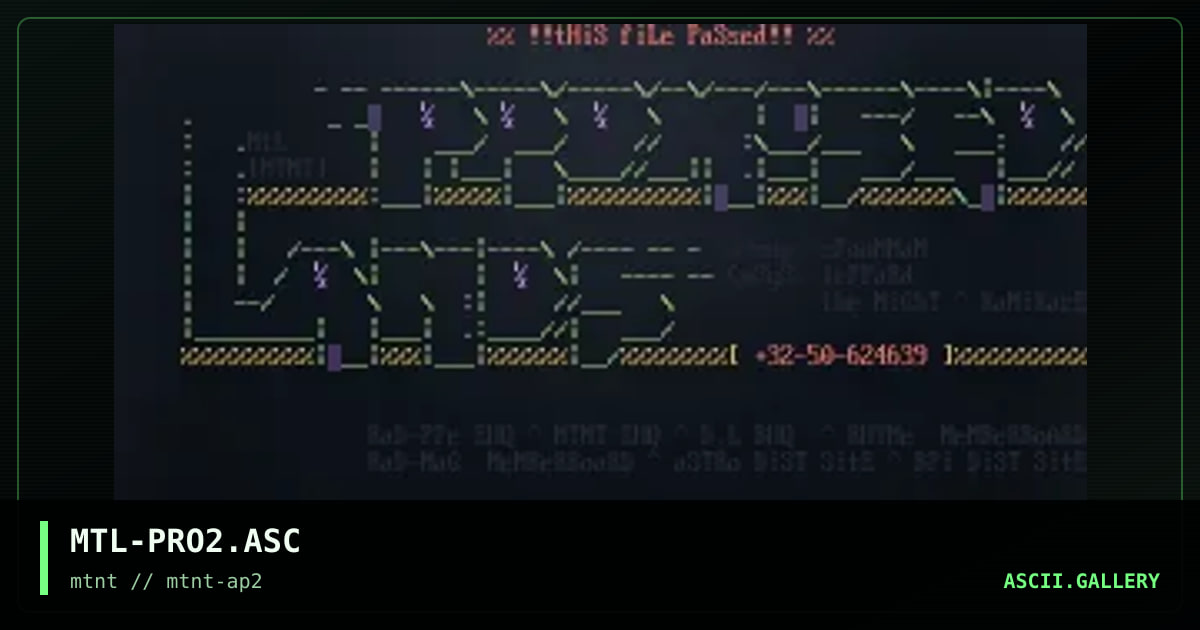 MTL-PRO2.ASC, by mutant leader, 1995