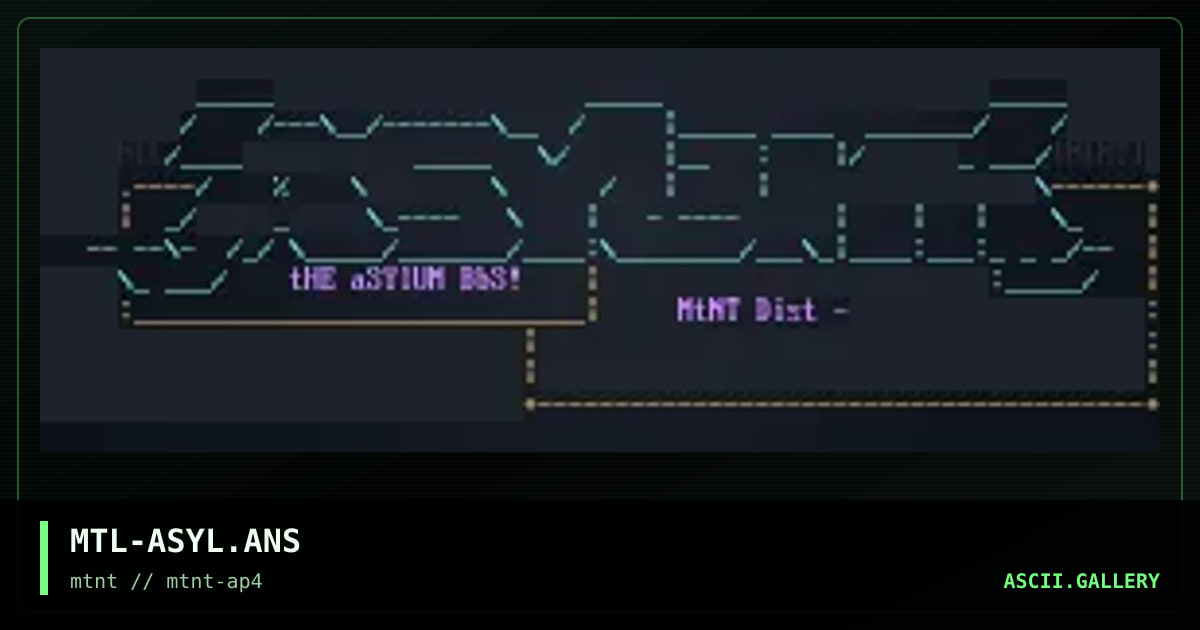 MTL-ASYL.ANS, by mutant leader, 1995