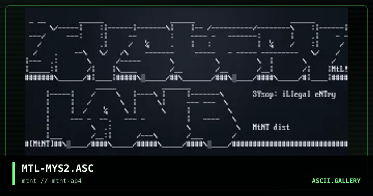 MTL-MYS2.ASC, by mutant leader, 1995