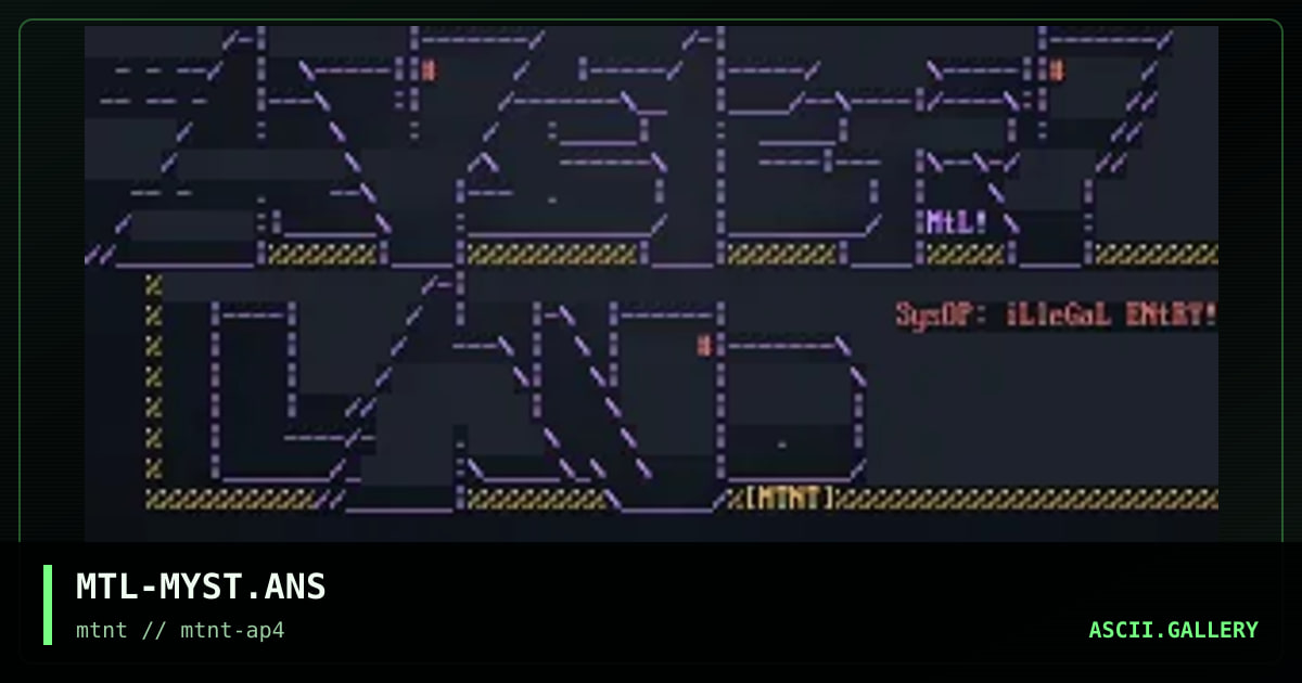 MTL-MYST.ANS, by mutant leader, 1995