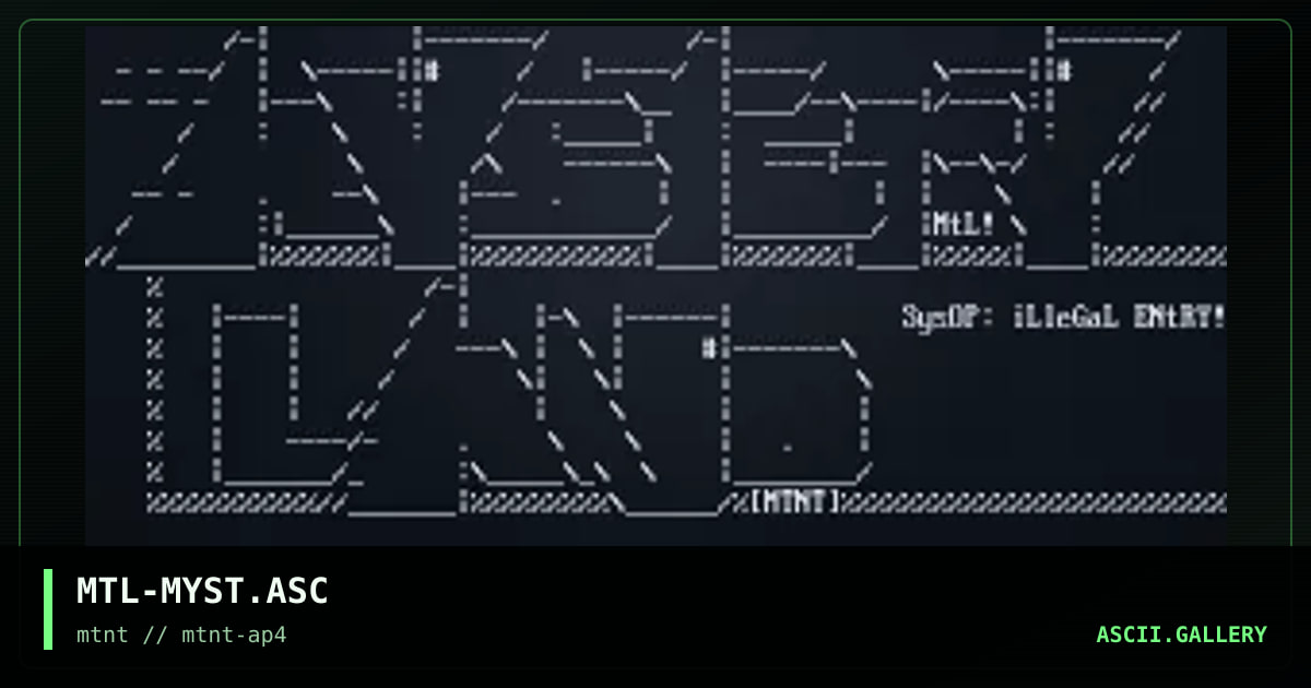 MTL-MYST.ASC, by mutant leader, 1995