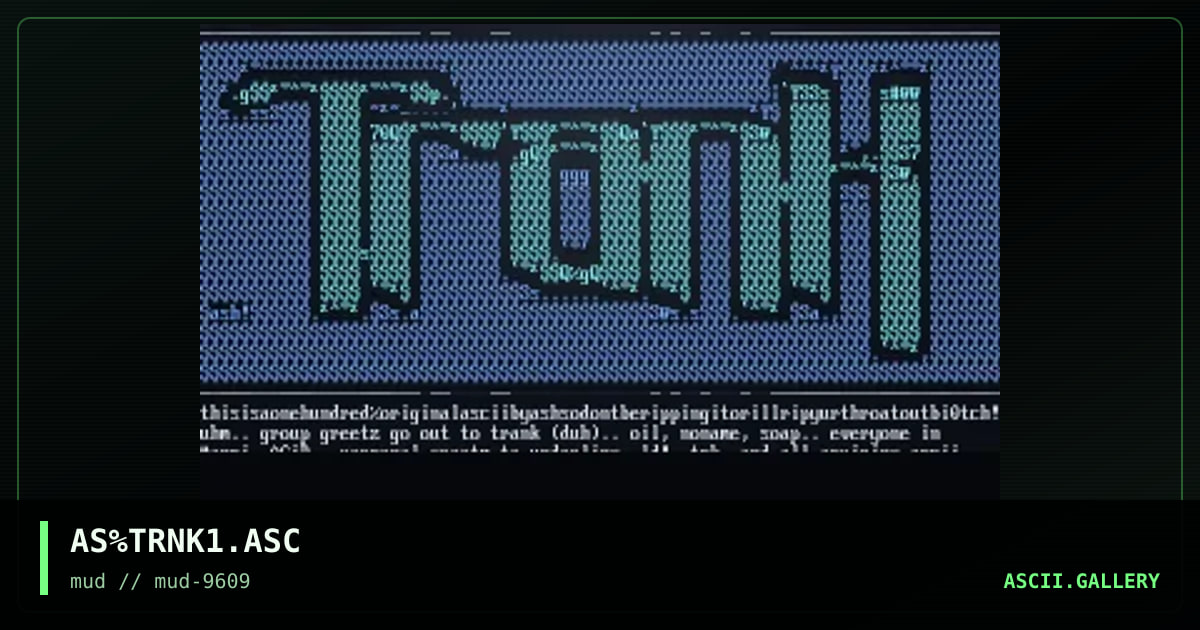 Trank!?!, by ash 215, 1996