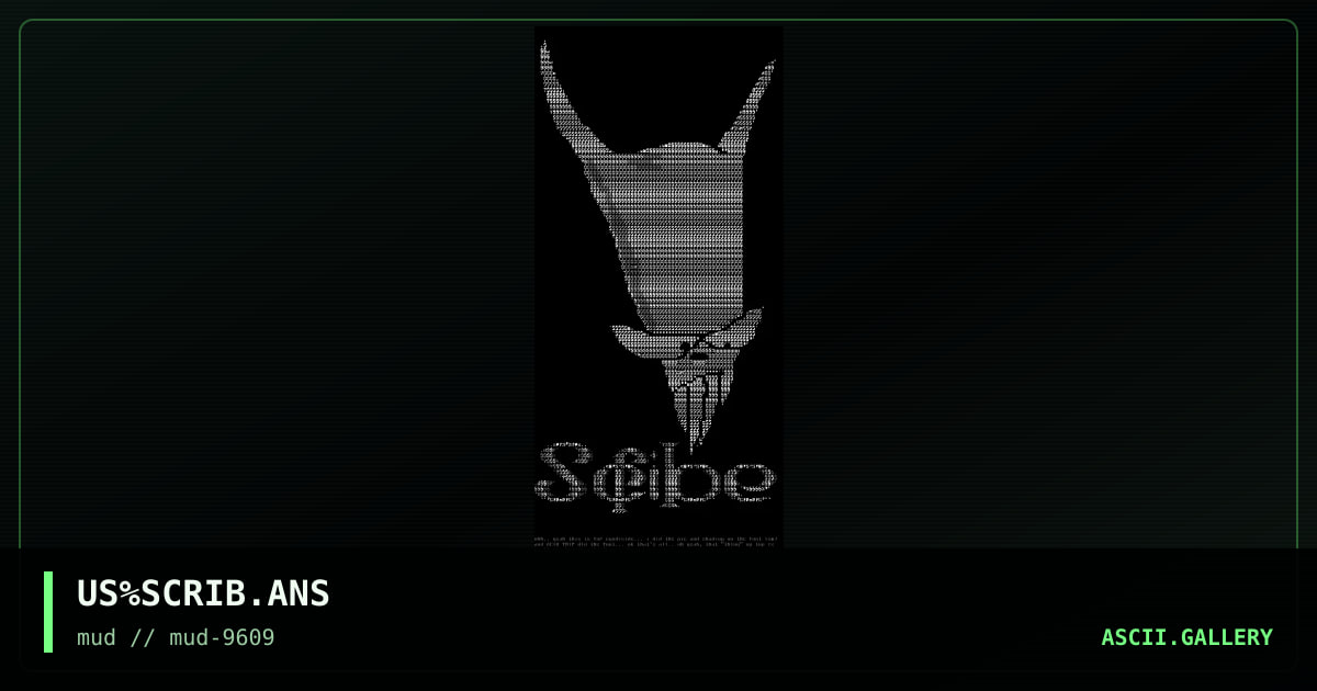 Scribe, by stoned militia, acid trip, 1996