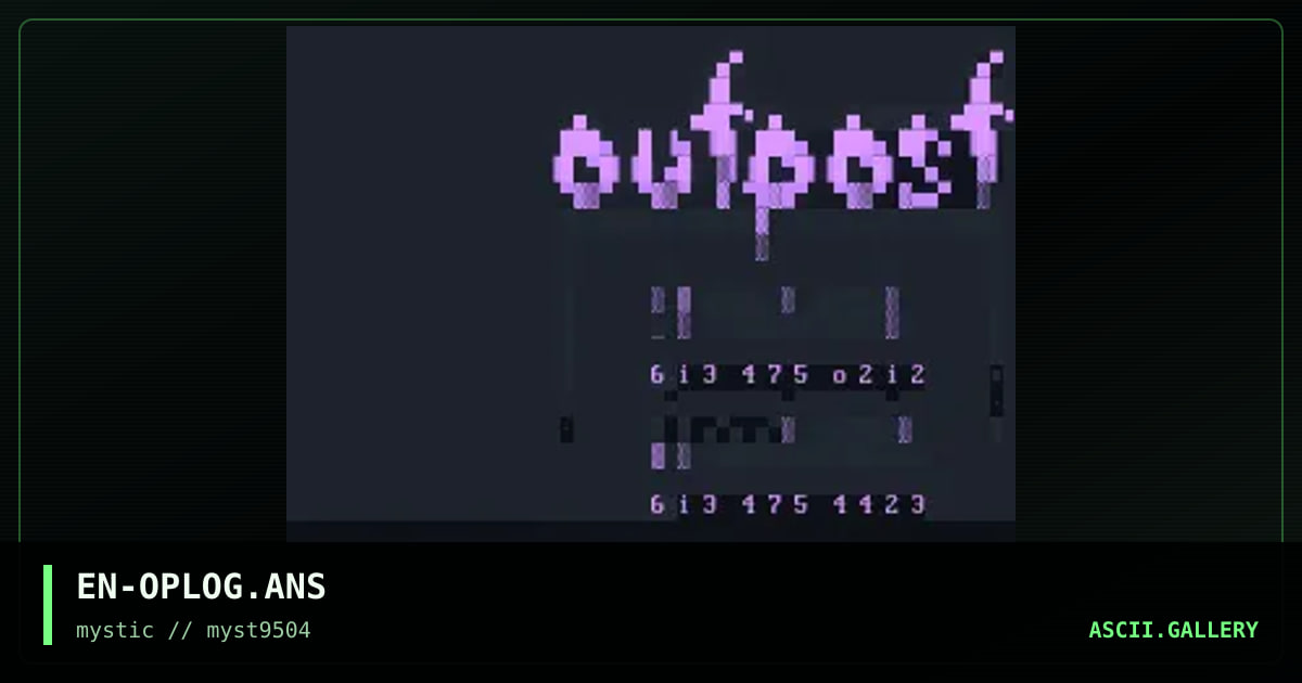 EN-OPLOG.ANS, by enigma, 1995