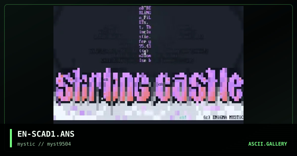 EN-SCAD1.ANS, by enigma, 1995
