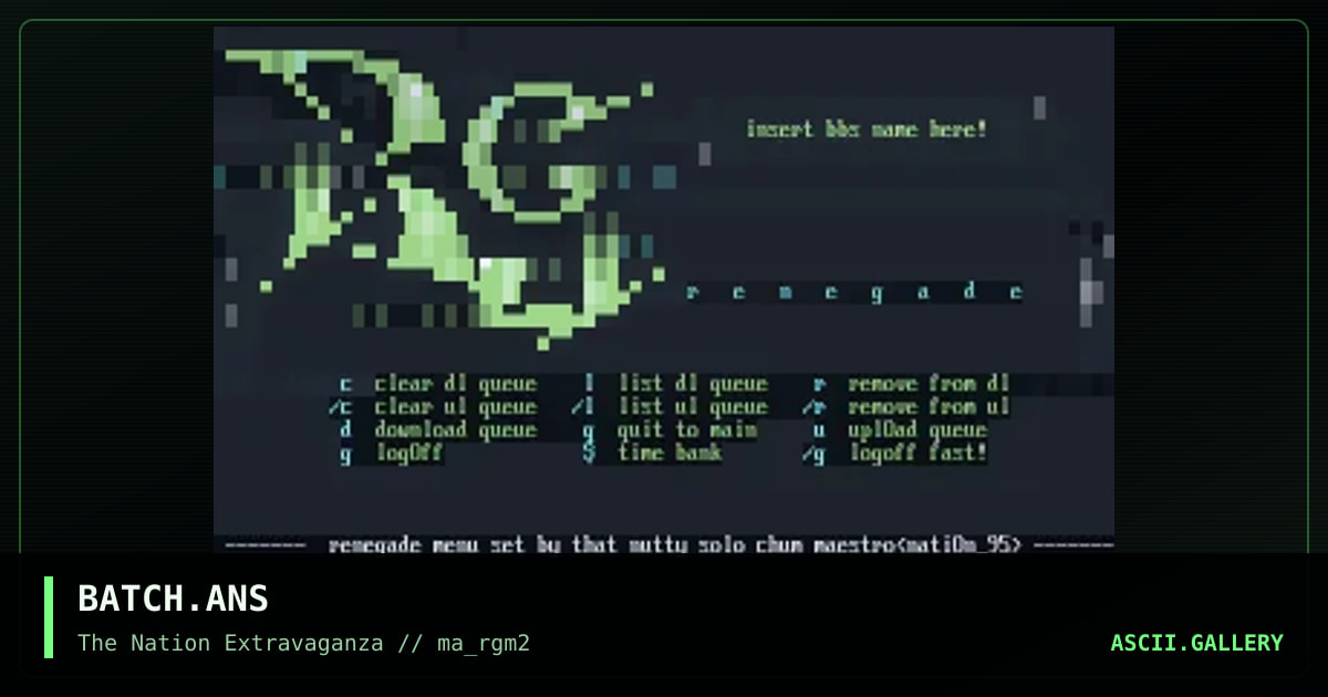 BATCH.ANS, by maestro, 1995