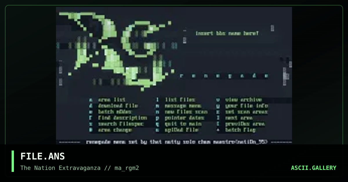 FILE.ANS, by maestro, 1995