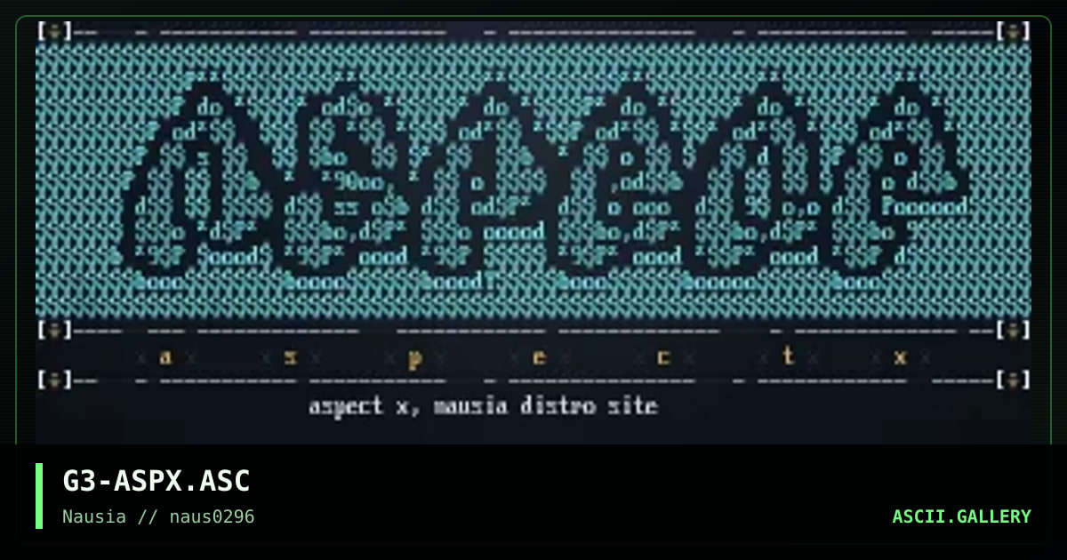 G3-ASPX.ASC, by genocyber, 1996
