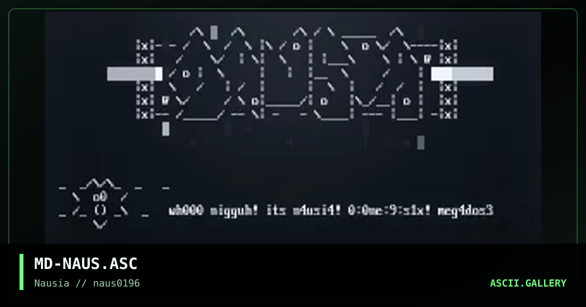 MD-NAUS.ASC, by megadose, 1996