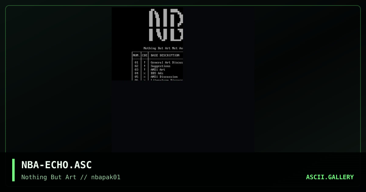 NBA-ECHO.ASC, by untagged, 1993