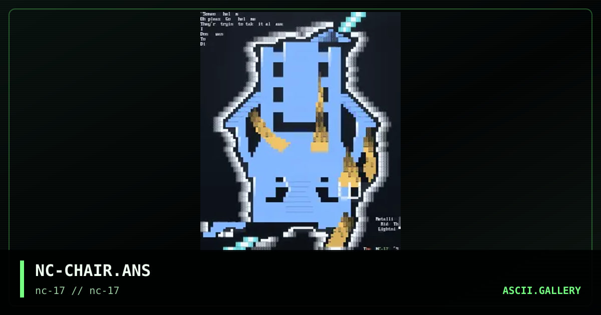 NC-CHAIR.ANS, by the necromancer, 1992