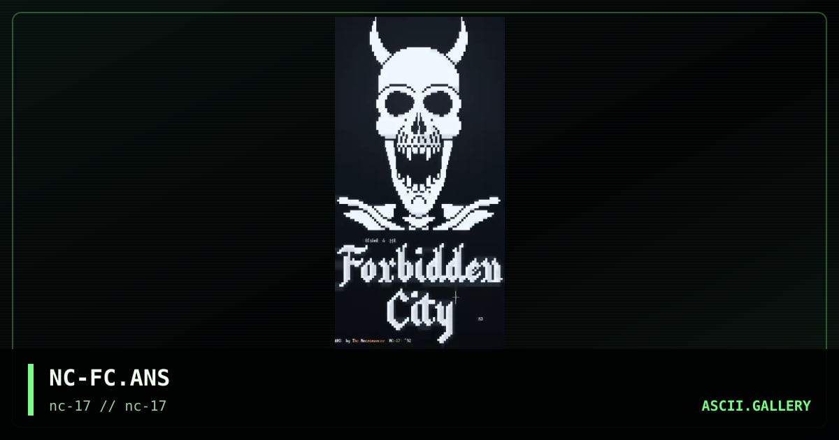 NC-FC.ANS, by the necromancer, 1992