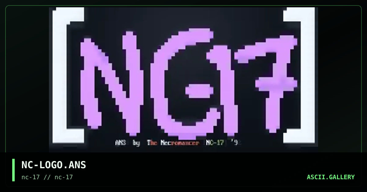 NC-LOGO.ANS, by the necromancer, 1992