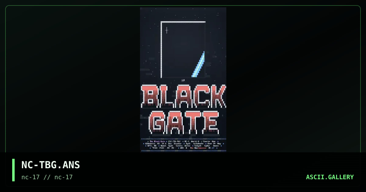 NC-TBG.ANS, by the necromancer, 1992