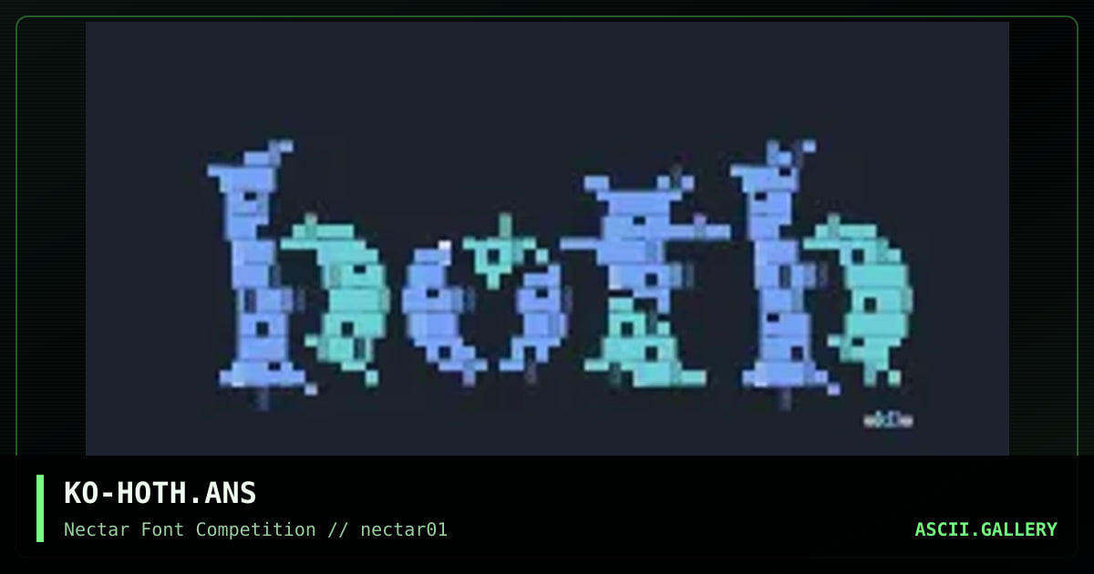 KO-HOTH.ANS, by korpse, 1996