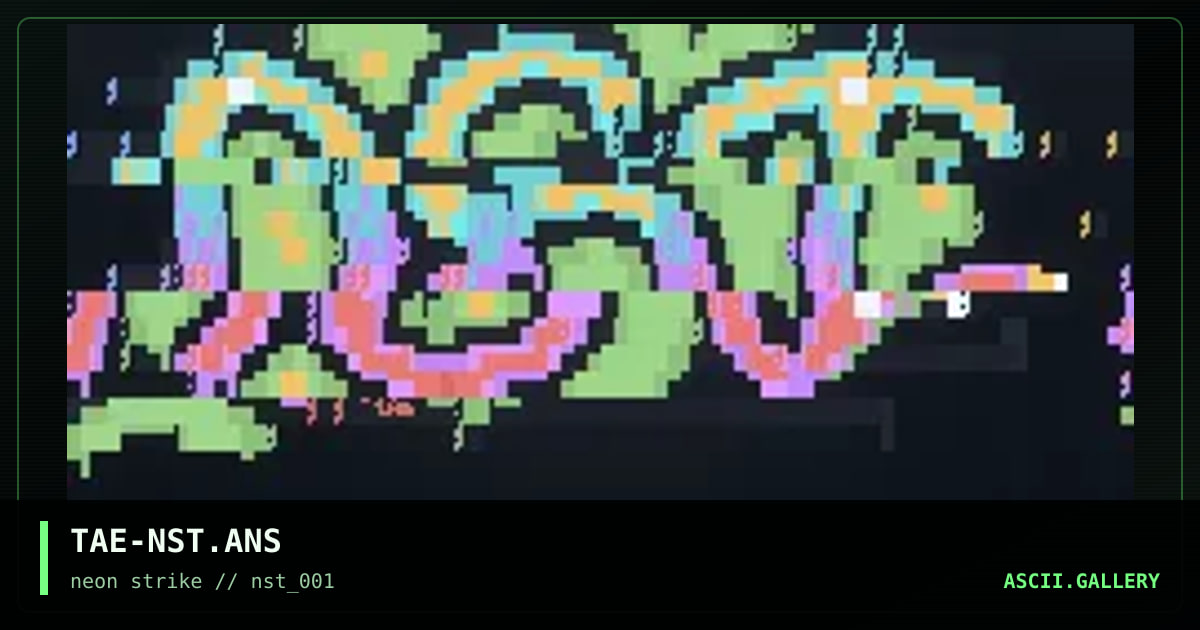 "  neon strike ", by taevore, 1998