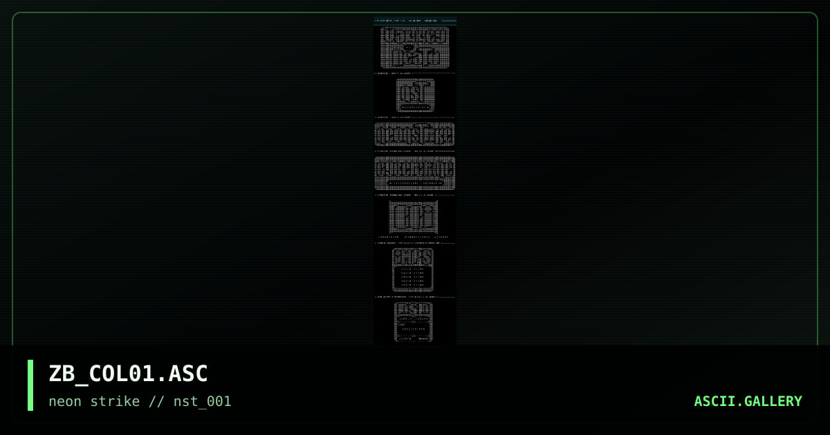 ZB_COL01.ASC, by zubfatal, 1998