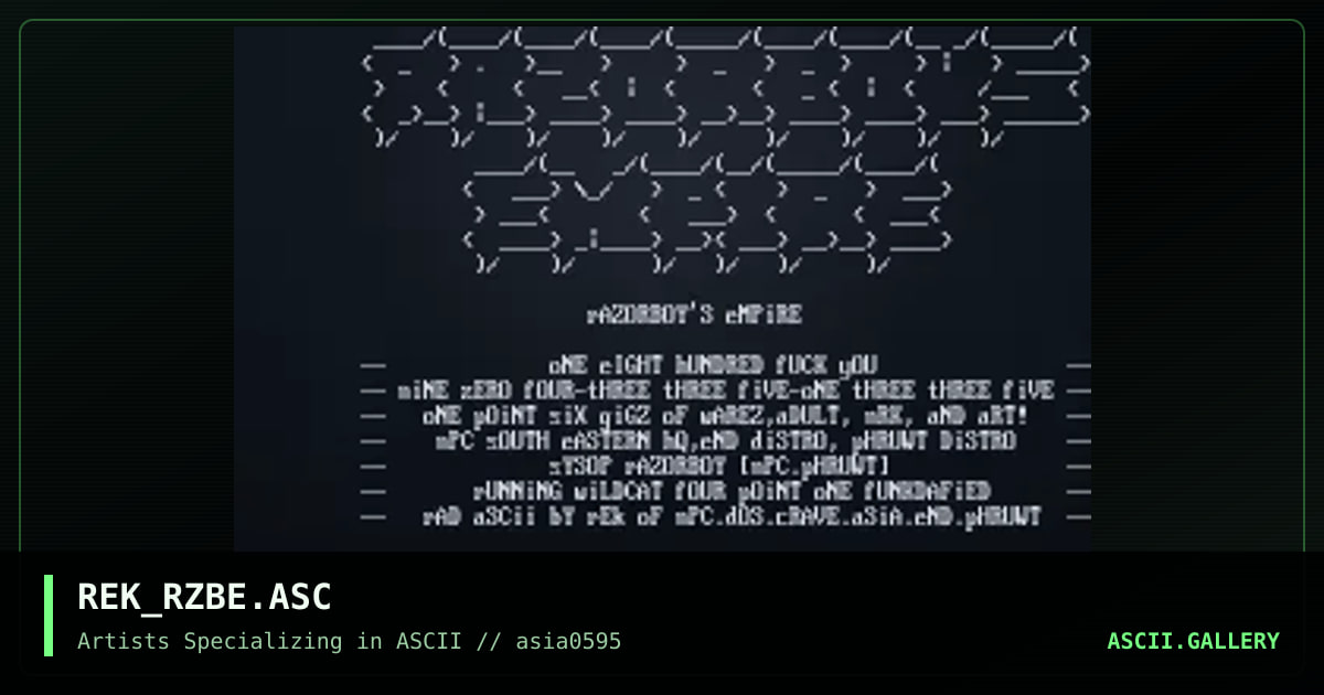 REK_RZBE.ASC, by rek, 1995