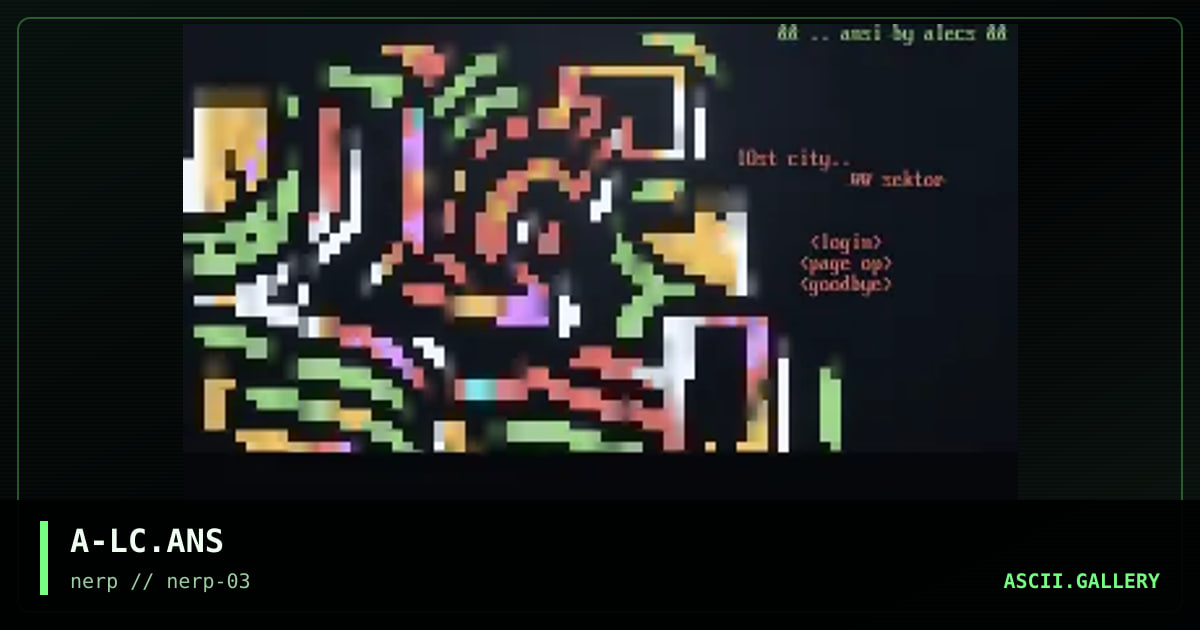 lost city, by alecs, 1997