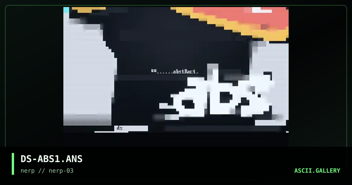 abstract! 1, by dfuse, 1997