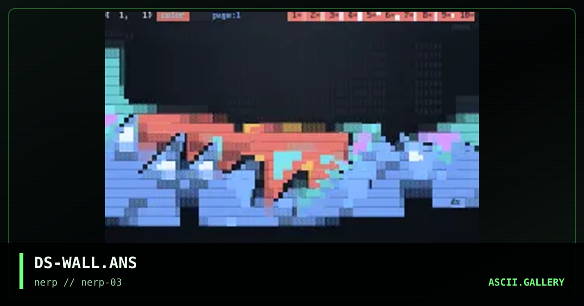 wall, by dfuse, 1997