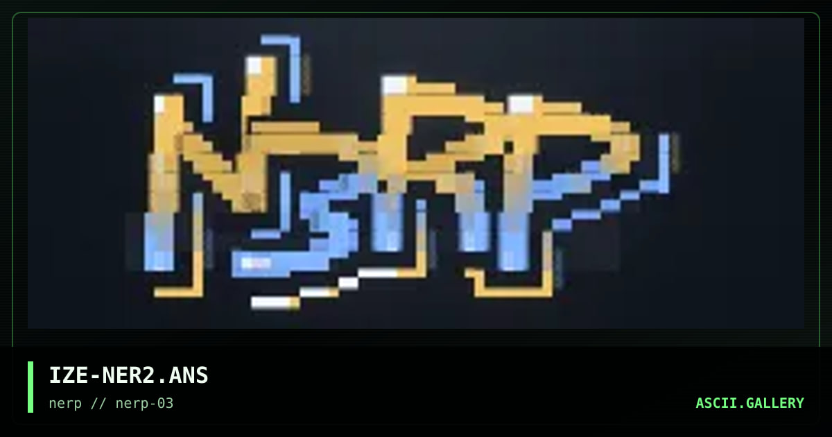 nerp promotional, by ize, 1997