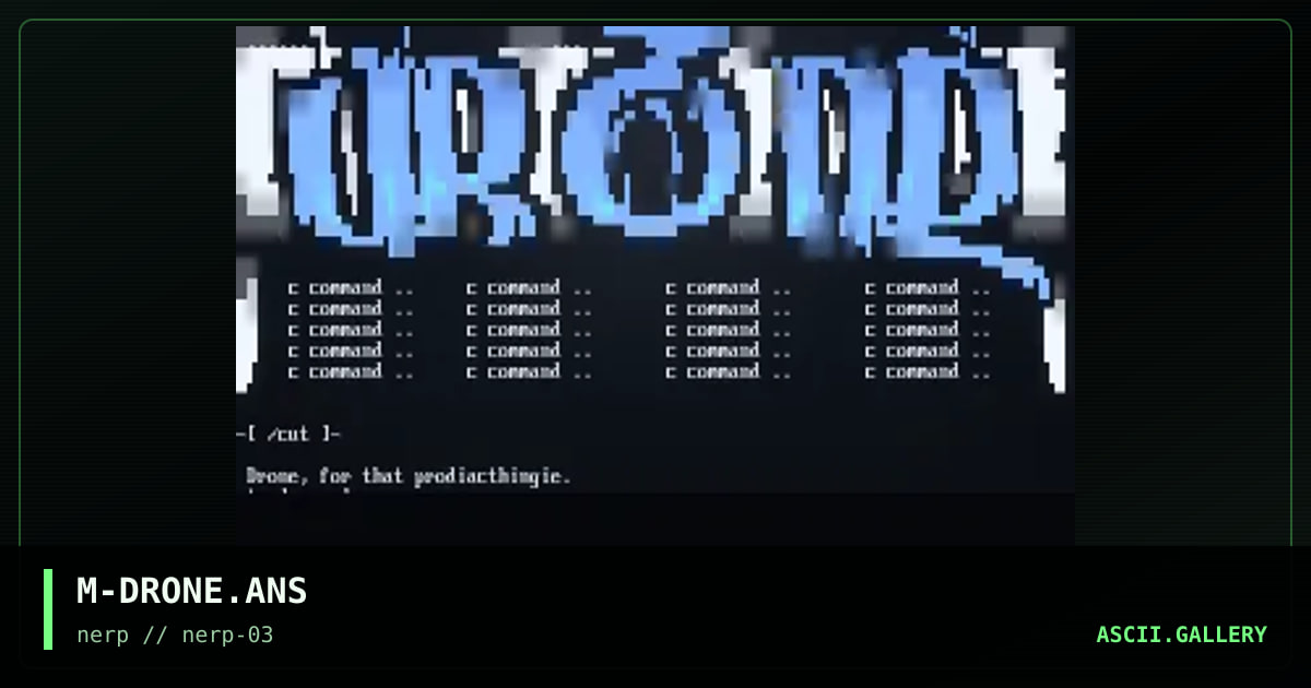 Drone menutemplate, by milkmang, 1997