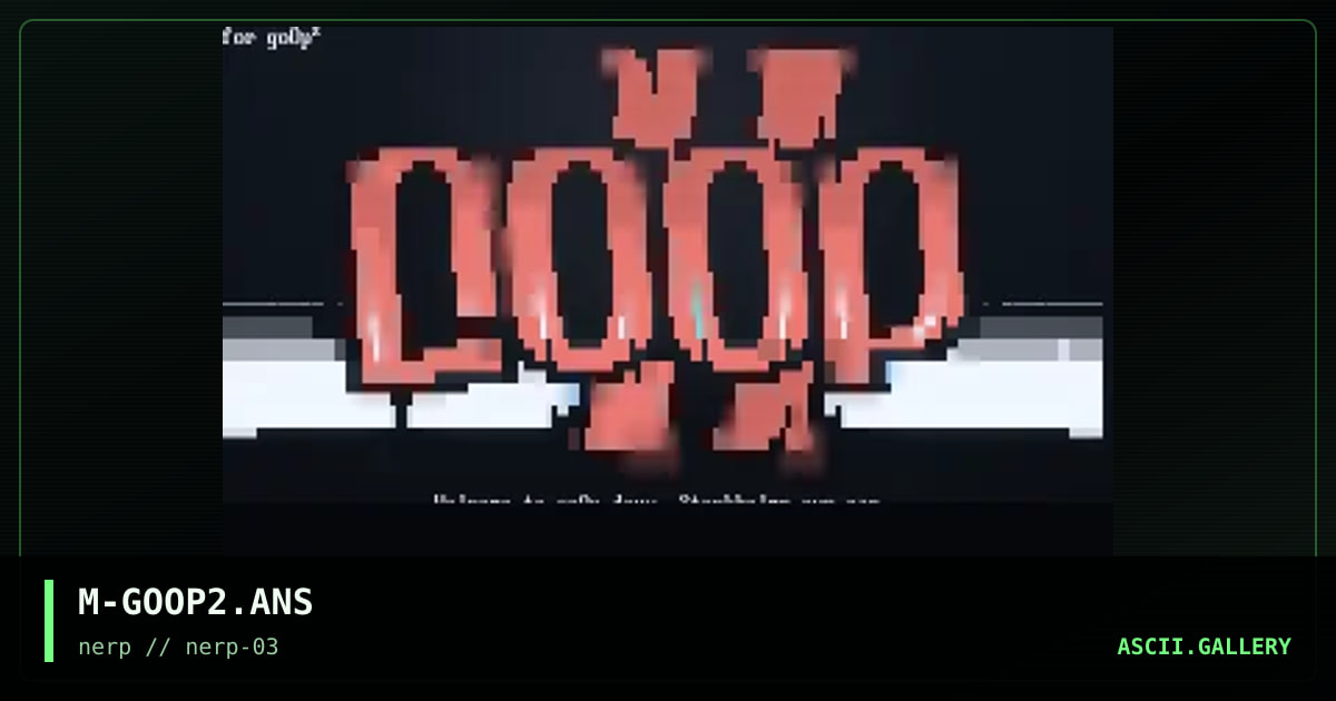 Goop deux, by milkmang, 1997