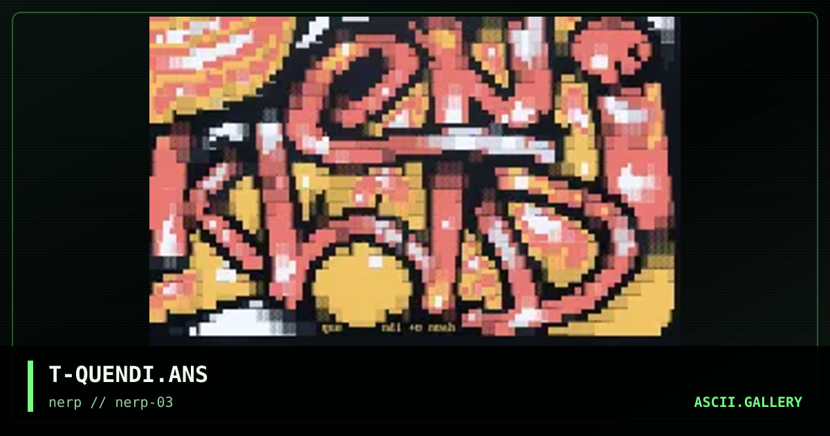 quendi (for noah), by toot, 1997