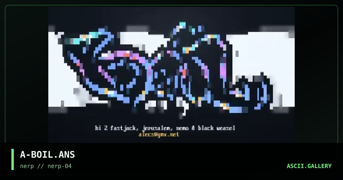 A-BOIL.ANS, by alecs, 1998