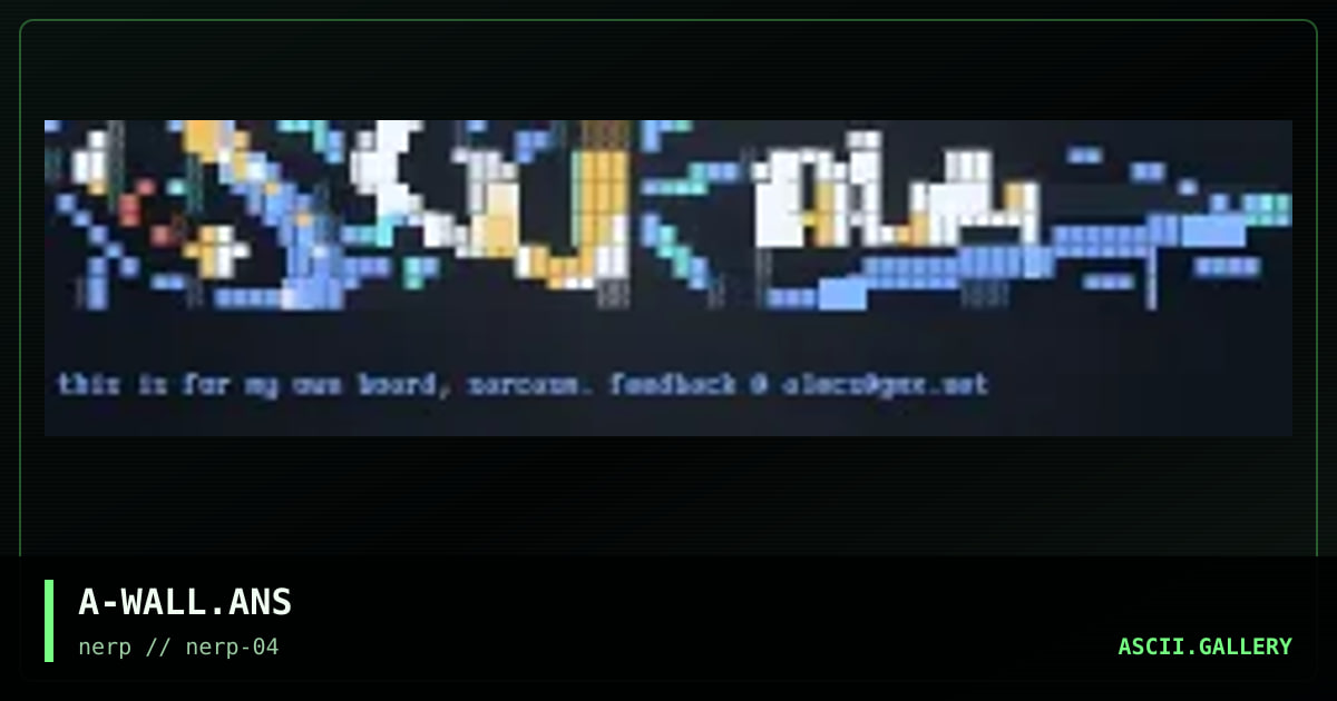 A-WALL.ANS, by alecs, 1998