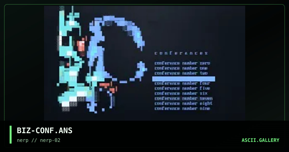 conferances, by bizzarro, 1997