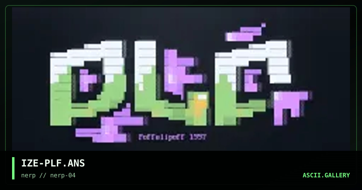 poffelipoff promotional, by ize, 1998