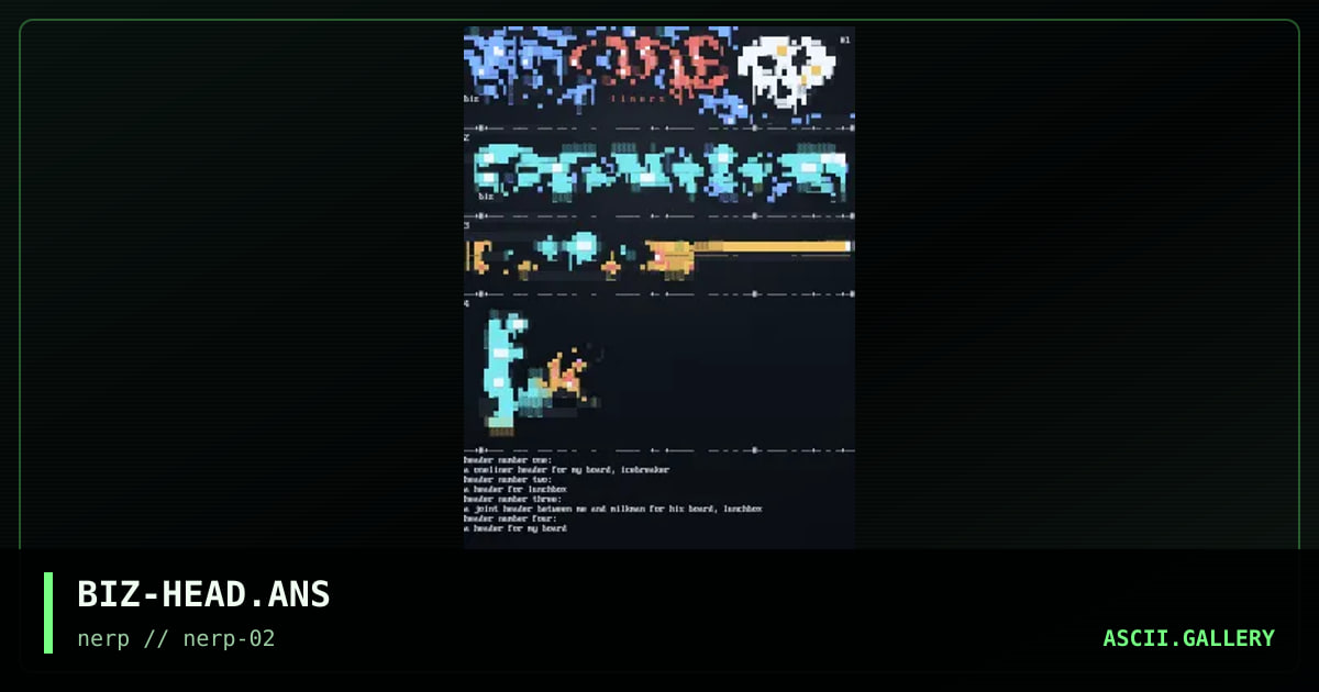 headers, by bizzarro, 1997
