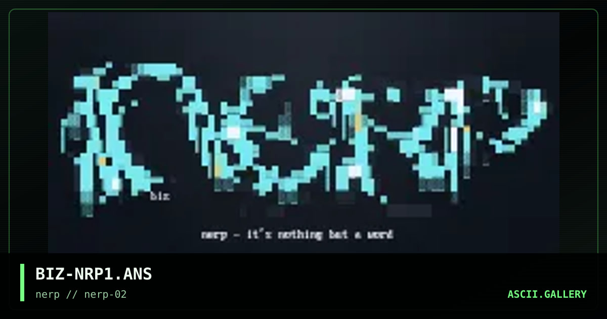nerp, by bizzarro, 1997