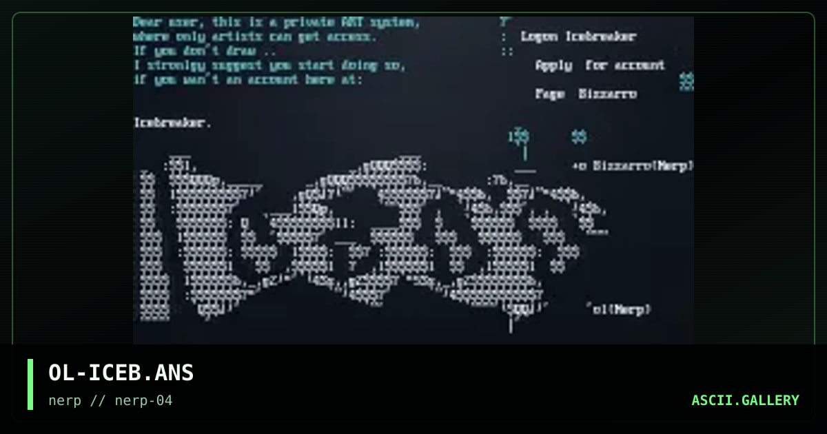 OL-ICEB.ANS, by holystone, 1998